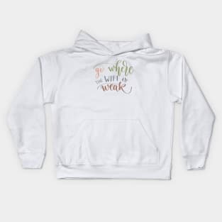 Go Where The WIFI Is Weak Kids Hoodie